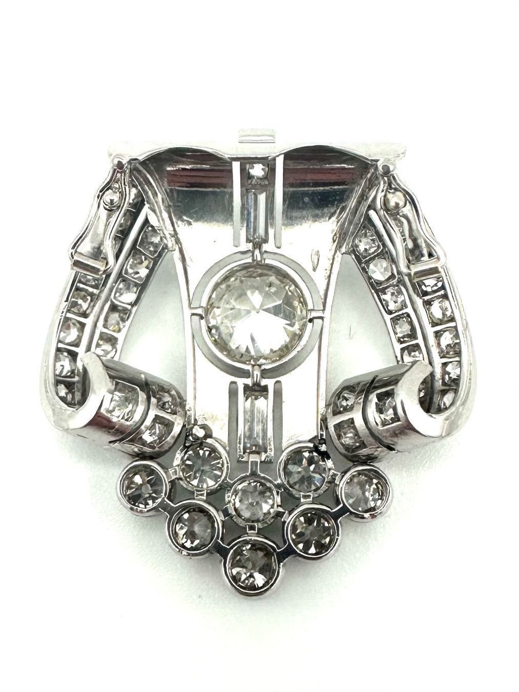 Ciondoli: Pendentif Art-Déco platine et diamants – Usato da Renens VD venduto da Diademe.sarl 7