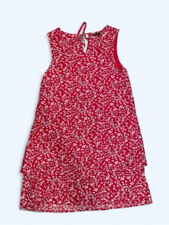 Street One Kleid, rot mit Blumenmuster, M