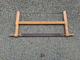 Bügelsäge Spannsäge antik alt Deko Vintage Nostalgie Art