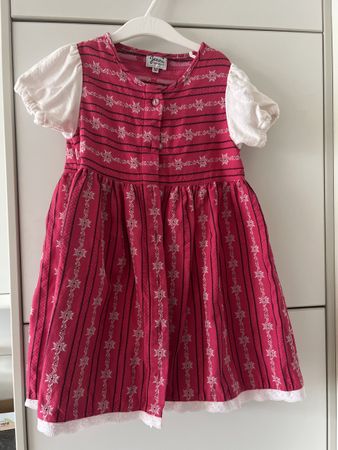 Süsses Mädchen Trachtenkleid Gr. 98 original Jenni Hemden