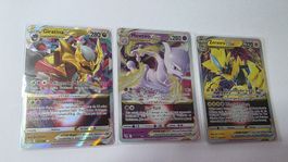 Pokémon VSTAR Karten Giratina, Mewtwo, Zeraora 