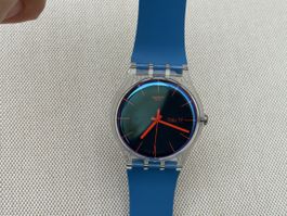 Swatch Uhr New Gent, blau, neuwertig