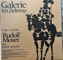 RUDOLF MOSER KUNSTMAPPE MIT ORIGINAL HANDÄTZUNGEN