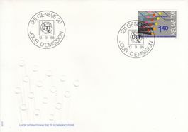 1988 14 UIT Internationaler Fernmeldeverein FDC 13.09.1988