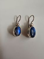Ohrhänger Silber mit blauem Edelstein gebraucht