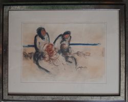 Gemälde undeutlich signiert