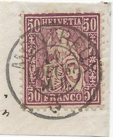 MONTREUX 14.12.67 auf Zu#43 Mi#35 Vollstempel [6B3]
