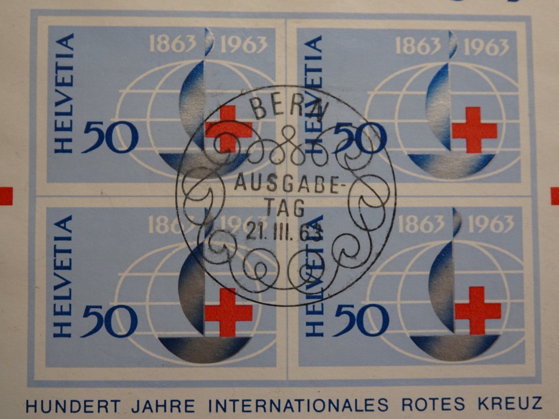 Tutti i francobolli: 1963, 2 BLOCKS, POSTFRISCH + AUSGABETAG – Usato da Eschenbach SG venduto da eDaisy 1