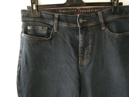 Jeans von MAC «Angela» dunkelblau, Gr. 42 / Länge 34