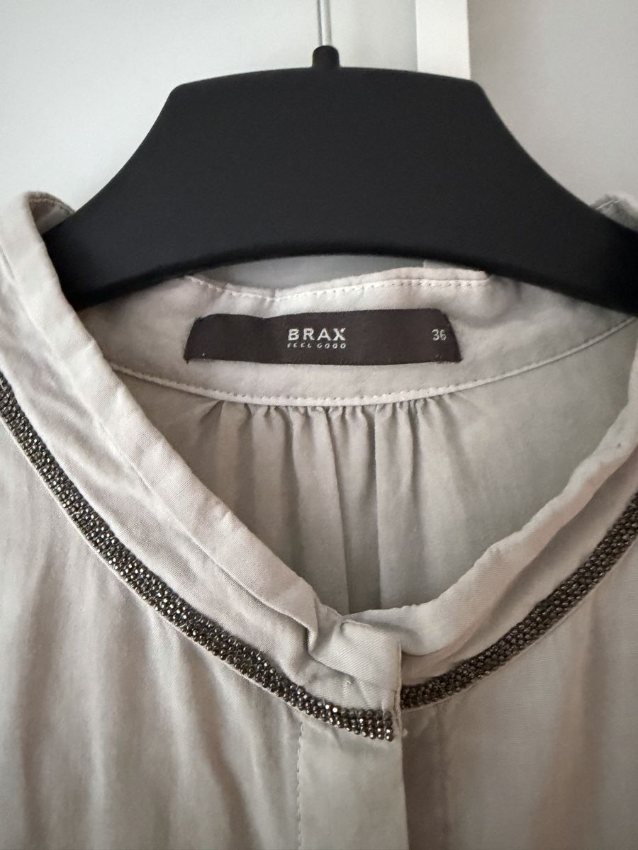 Brax Camicette: Brax Damen Bluse Gr. 36 beige mit Details – Usato da Winterthur venduto da marisole4 1