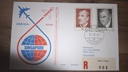 Swissair Ceylon - Singapore 31.03.1969