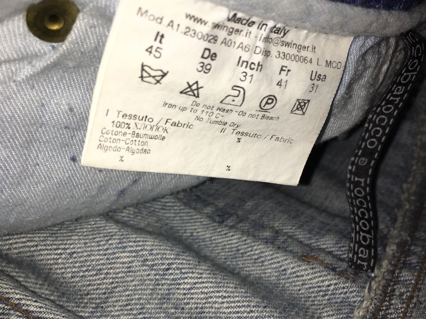 Jeans: Roccobarocco Jeans 39 D Stickereien – Gebraucht aus Zug von smile060 6