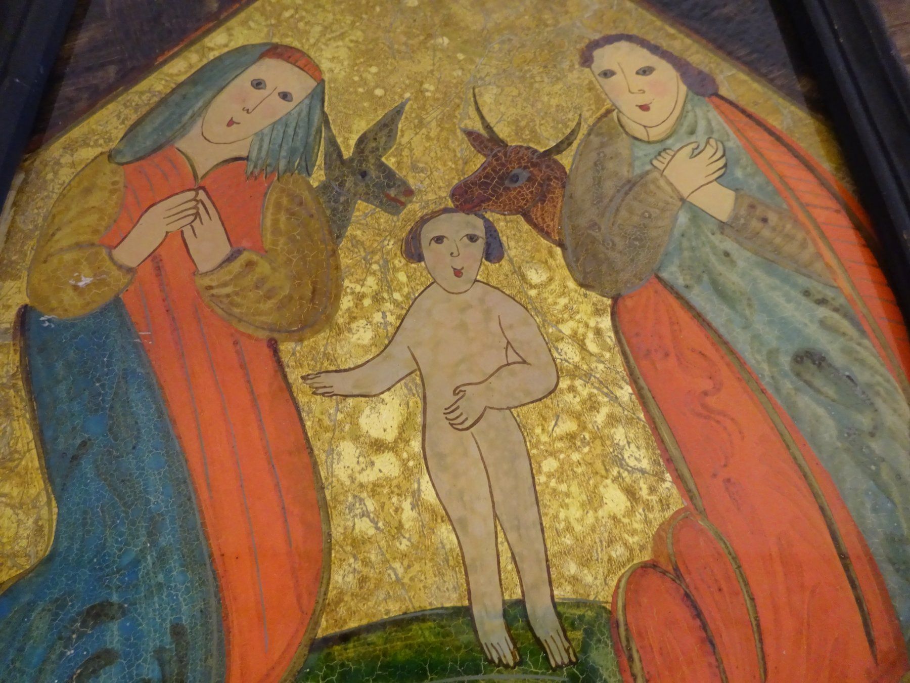 Gemälde: Hinterglasbild / Christnacht Krippe Ikone – Gebraucht aus Esslingen von eintagammeer 5