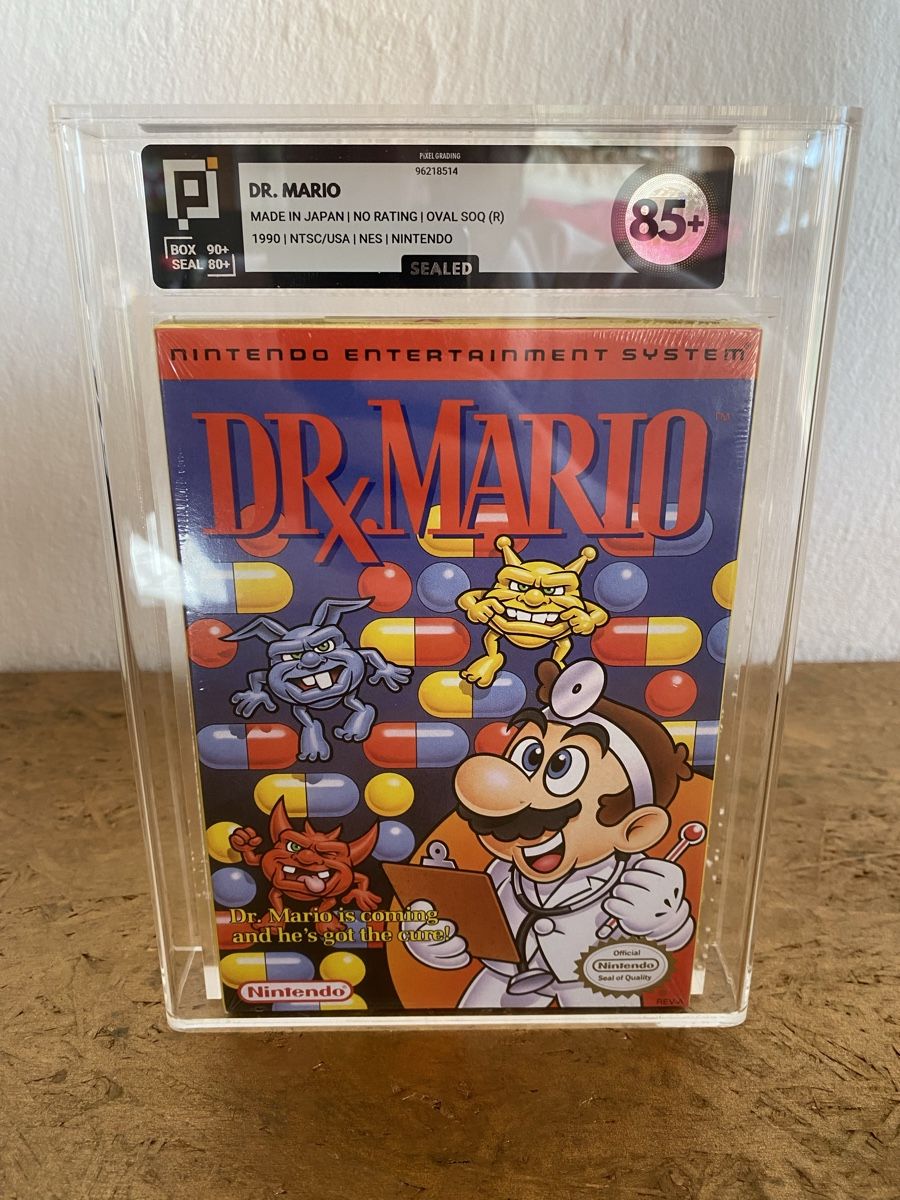 Nintendo Giochi: Nintendo NES Dr. Mario, Pixel Grading 85 + – Nuovo e nell'imballaggio originale da Kerzers venduto da ai1_52j5