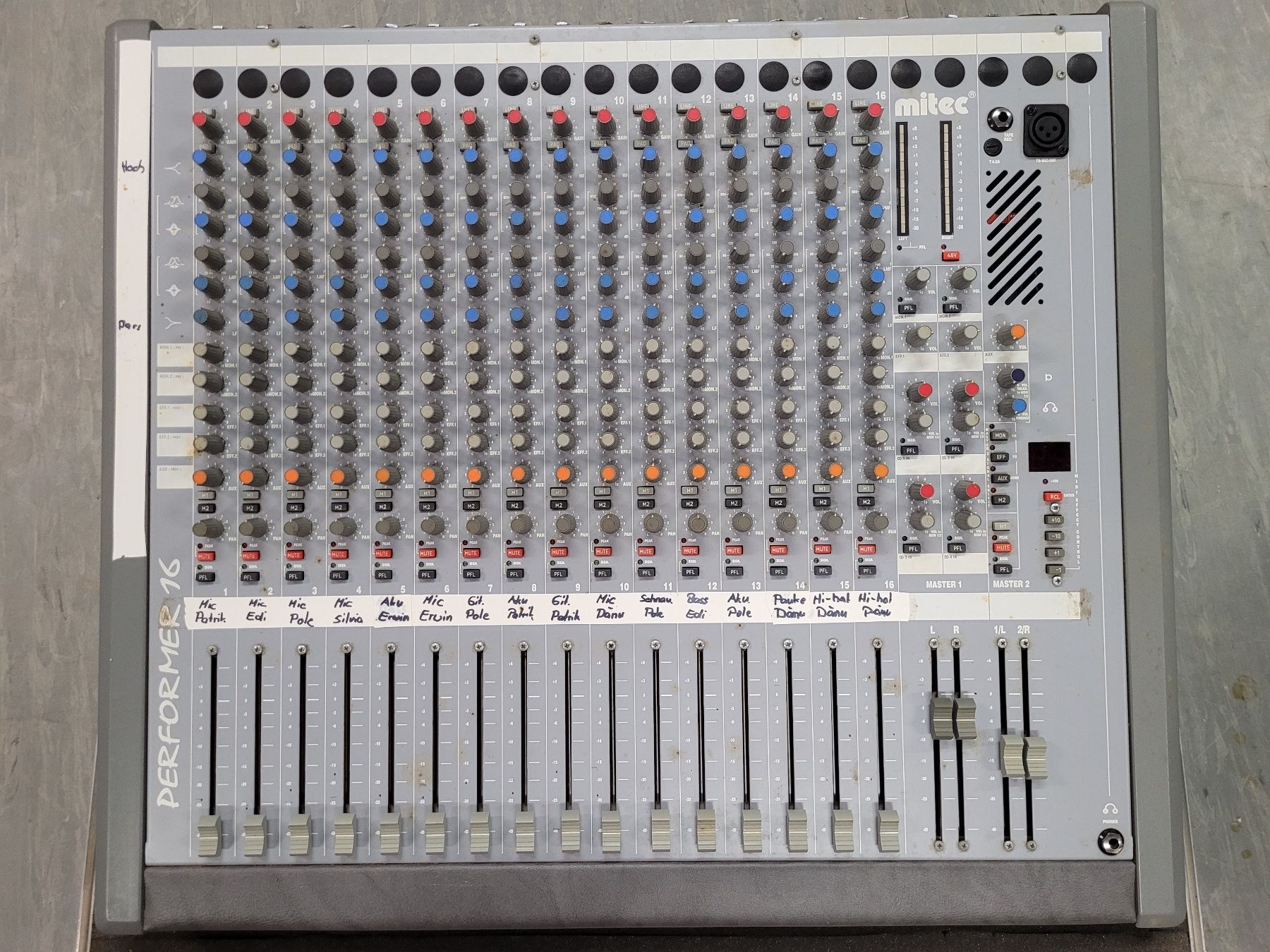 Console di mixaggio: Mitec Performer 16 Mischpult – Usato da Biel/Bienne venduto da rimini6