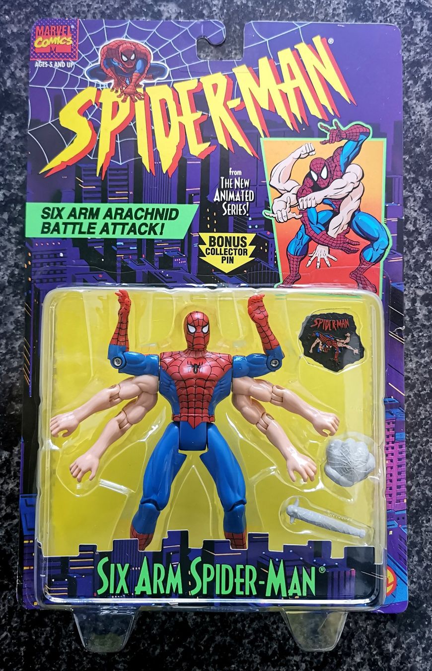 Marvel Statuette: Six Arm Spiderman 1995 Action Figur Marvel Comics Vintage – Nuovo e nell'imballaggio originale da Rorschach venduto da Actionvintage789