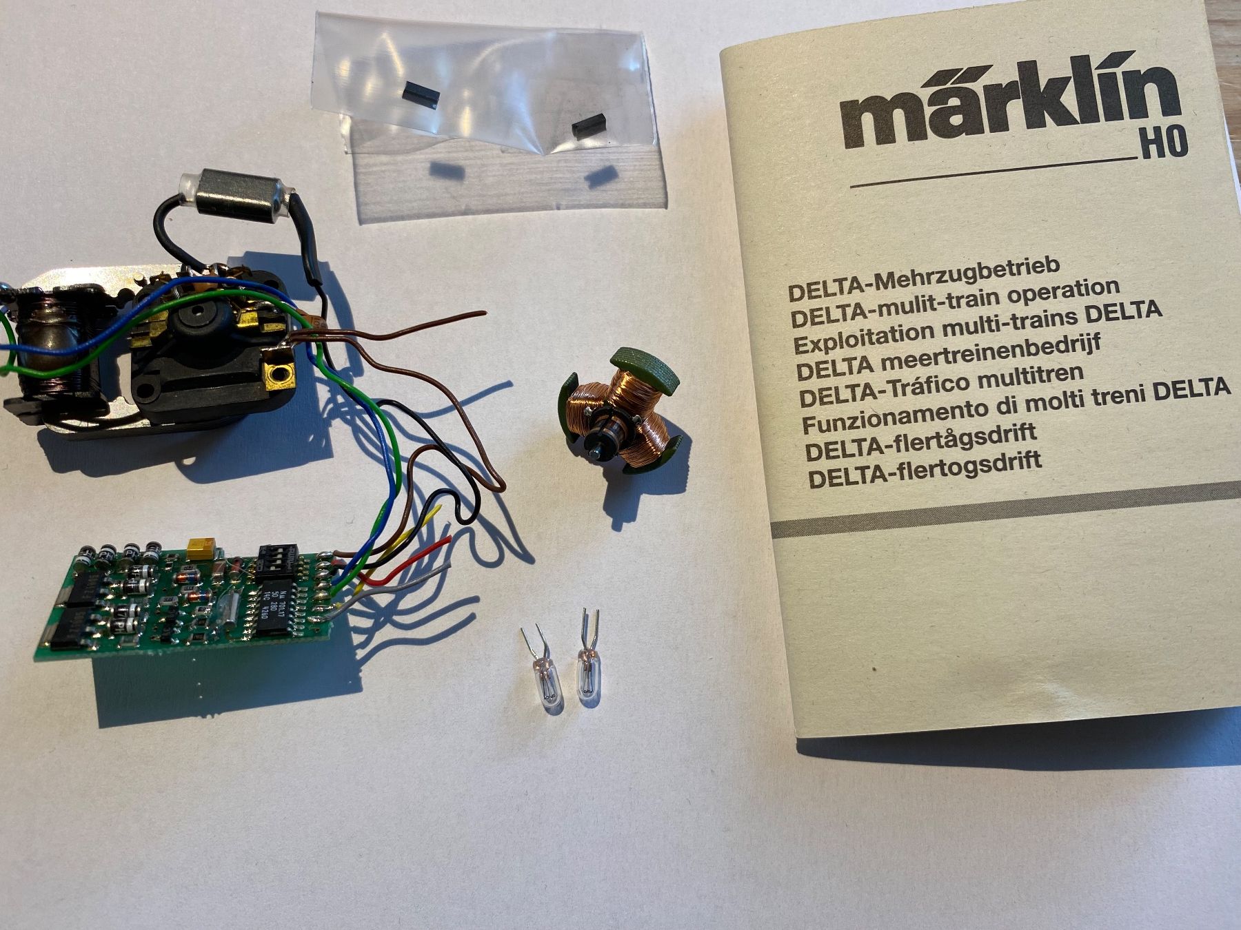 Märklin Trains électriques: Märklin DELTA Decoder-Set mit Motor aus T18 – D'occasion à Grosshöchstetten par BEtrain