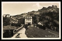 Rigi-Staffel, Ansicht mit Kulm, Gasthaus