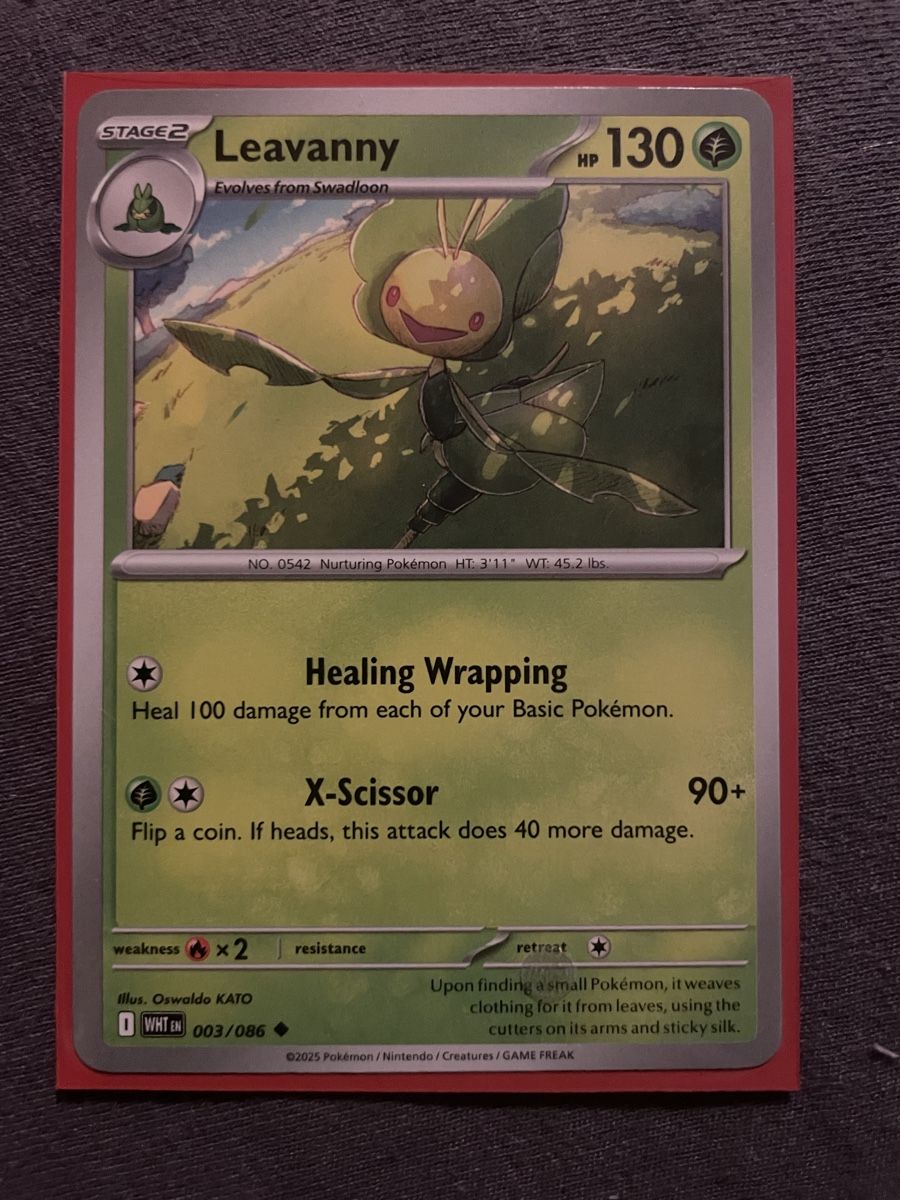 Pokémon Carte collezionabili: Leavanny – Nuovo (secondo la descrizione) da Lenk im Simmental venduto da banane50626