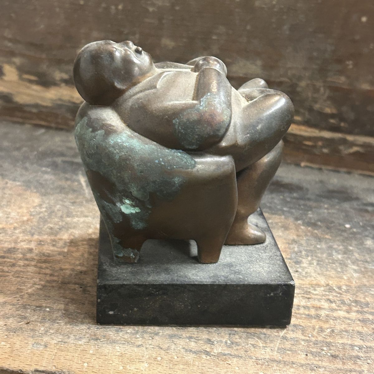 Sculture & Statue: Antike Skulptur Mann im Sessel – Usato da Laufen venduto da belleskulptur 4