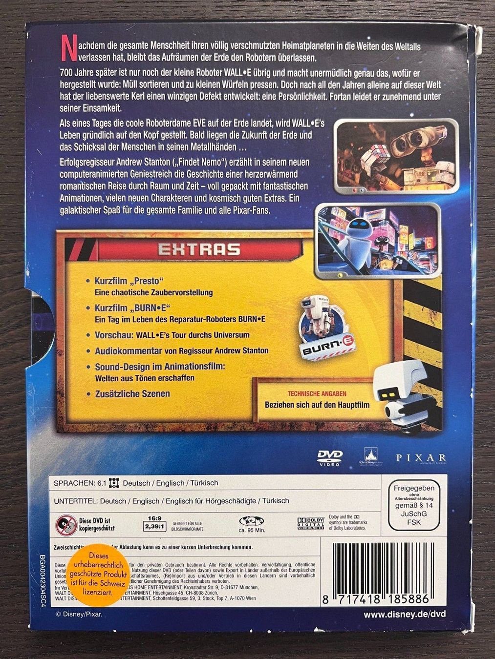 Tous les DVDs: Wall E – D'occasion à Zürich par FilmFreunde 1