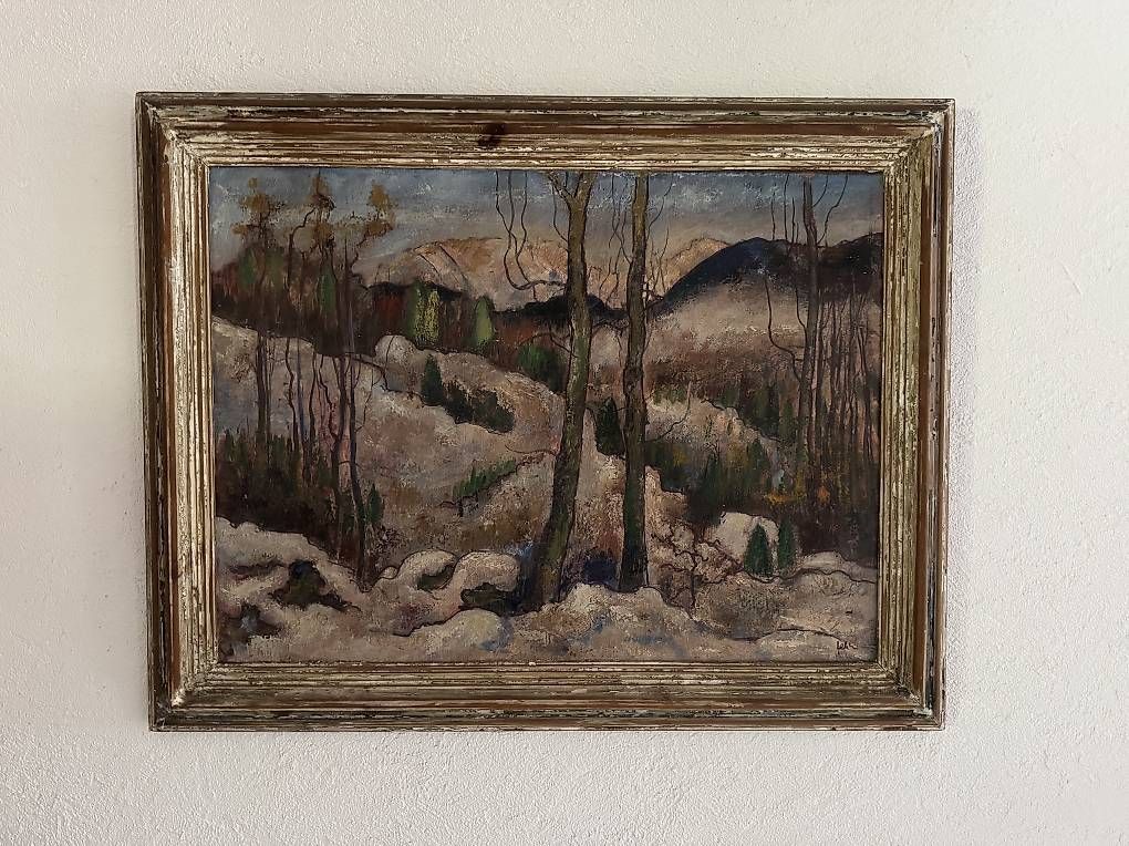 Dipinti: Adolf Fehr Ölgemälde  Alpine Schweizer Winterlandschaft  – Usato da Zürich venduto da tuffcookie