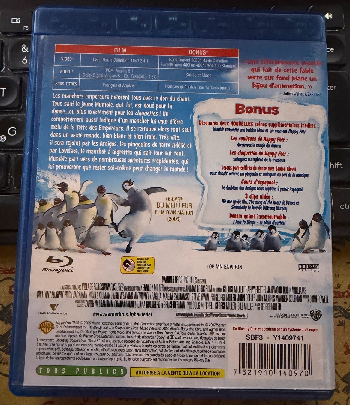 Tutti i DVDs: Happy Feet (2006) - Blu-ray – Usato da Semsales venduto da __Florian__ 2