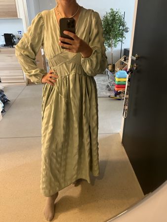  Sommerkleid A-Linie Gr. 36 - Pastellgrün