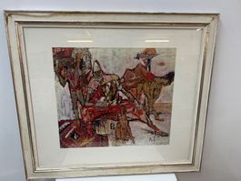 Lithographie von Alois Carigiet Zirkusmotiv