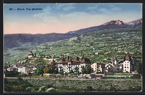 Cartes postales: AK Sierre, Vue gènèrale – D'occasion à Berlin par bartko-reher