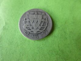 Portugal 1942, 2.50 Escudos  - Silber