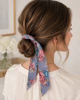 Haarband Schleife Blumenmuster – Boho Vintage Look