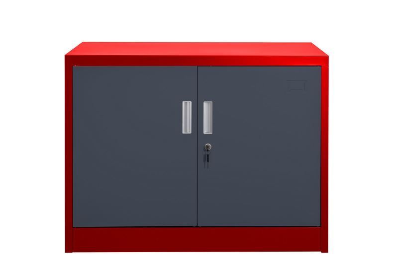 Schränke & Regale: Aktenschrank Saratow rot-dunkelgrau – Neu und originalverpackt aus Herbertingen von jet-line-e-trade