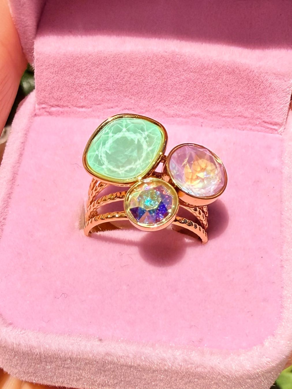 Anelli: Bague Pastel en acier inoxydable – Nuovo e nell'imballaggio originale da St-Maurice venduto da Sandrinette123 4