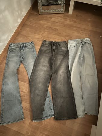 2 H&M Jeans + 1 BERSHKA gr 152