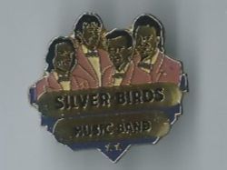 Silver Birds Music Band Pin