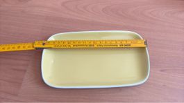 Gelber Rössler Butterteller Vintage