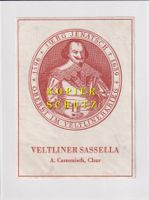 Etikette - Veltliner Sassella (Camenisch, Chur) /bd