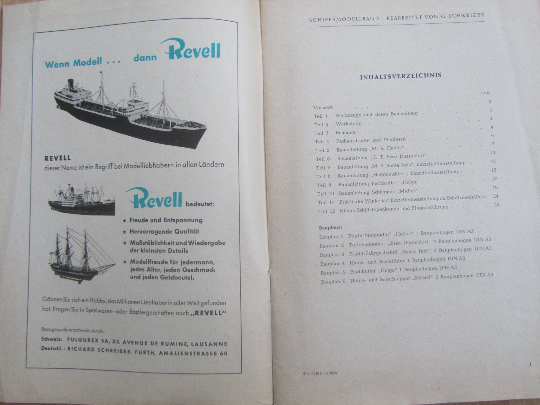 Revues & Magazines: Mechanikus Sonderheft Schiffsmodellbau mit Bauplan – D'occasion à Seengen par mikelele 3