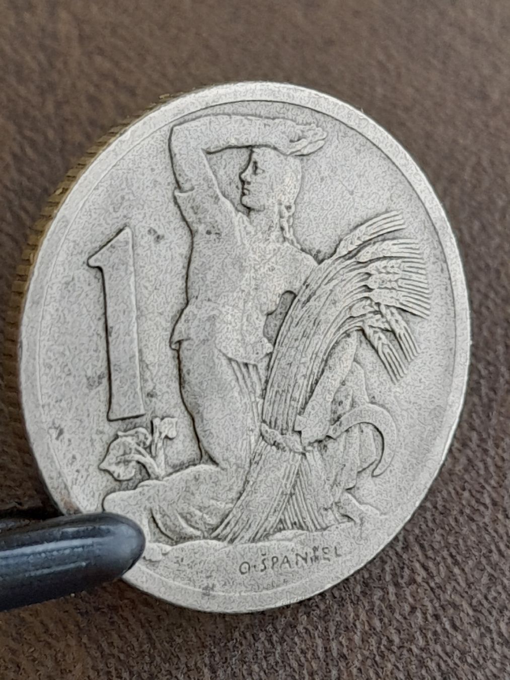 Alle Münzen: Tschechoslowakei 1 Krone 1922 – Gebraucht aus Basel von Basel_20 8