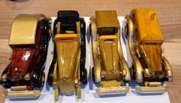 Mondo Holzauto Oldtimer Set, 4 Stk., Sammlerstücke, Deko ...