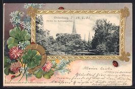 Grusskarten-AK Oldenburg / O., Schlossga