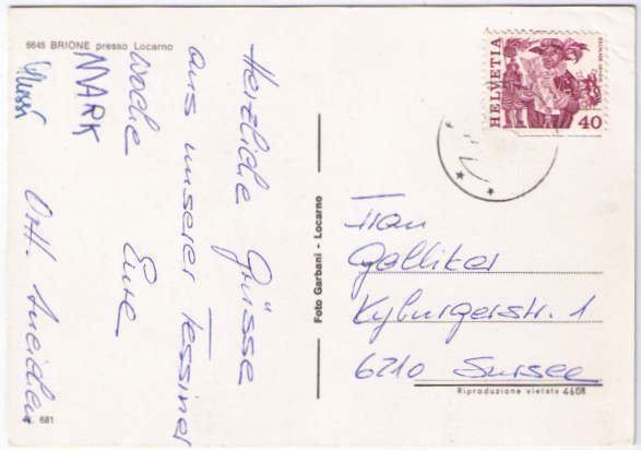Cartoline postali: Brione - 3 Bild AK – Usato da Binningen venduto da Mountainrider 1