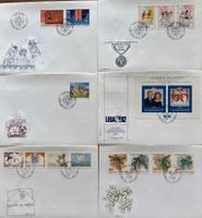 Liechtenstein 9 Ersttagsbreife Jahr 1992 komplett