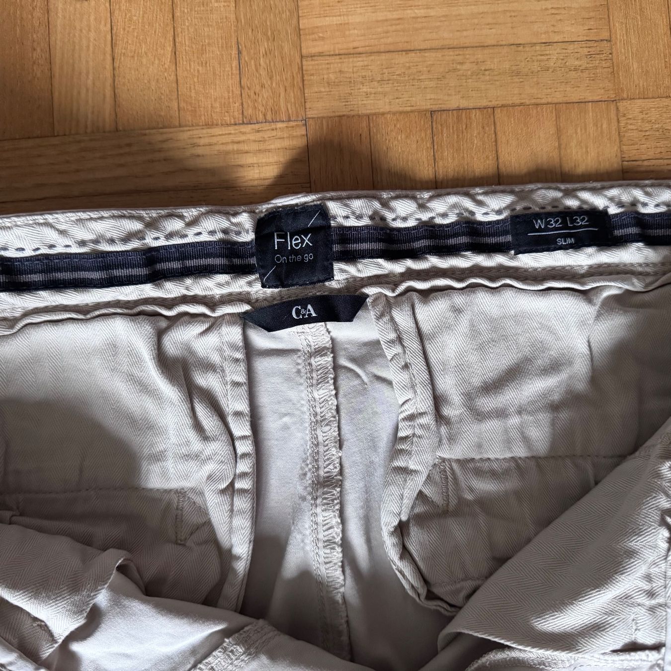 Pantalons: C&A Hose Hell Beige Flex – Neuf (Voir description) à Brügg BE par ASG85 2