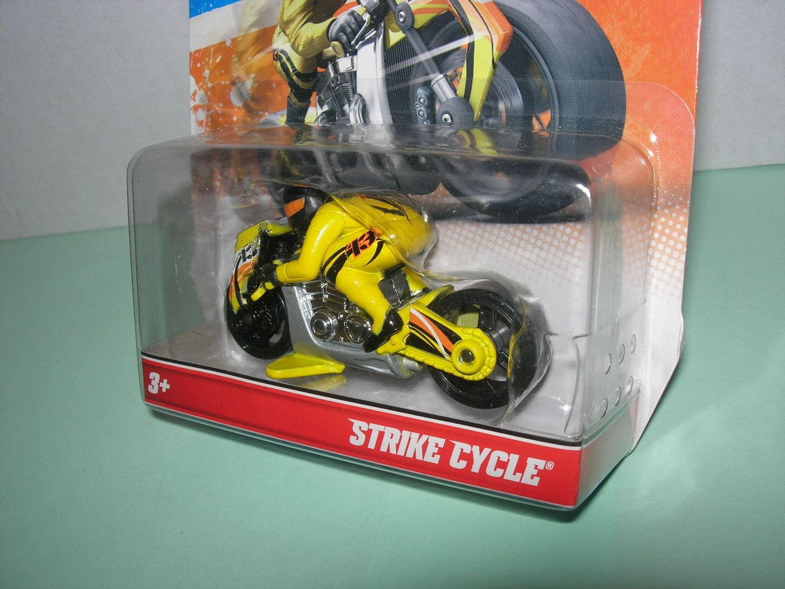 Hot Wheels Giocattoli: STRIKE CYCLE  - Speed Cycles gelb * Hot Wheels – Nuovo e nell'imballaggio originale da Hornussen venduto da Corvette- 2