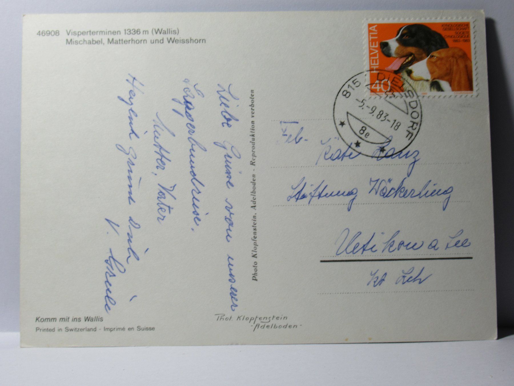 Cartoline postali: Visperterminen – Usato da Grenchen venduto da frechri 1