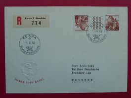 1950 FDC, S59 auf Ersttagsbrief (italienisch) S59 KW: 400.-+