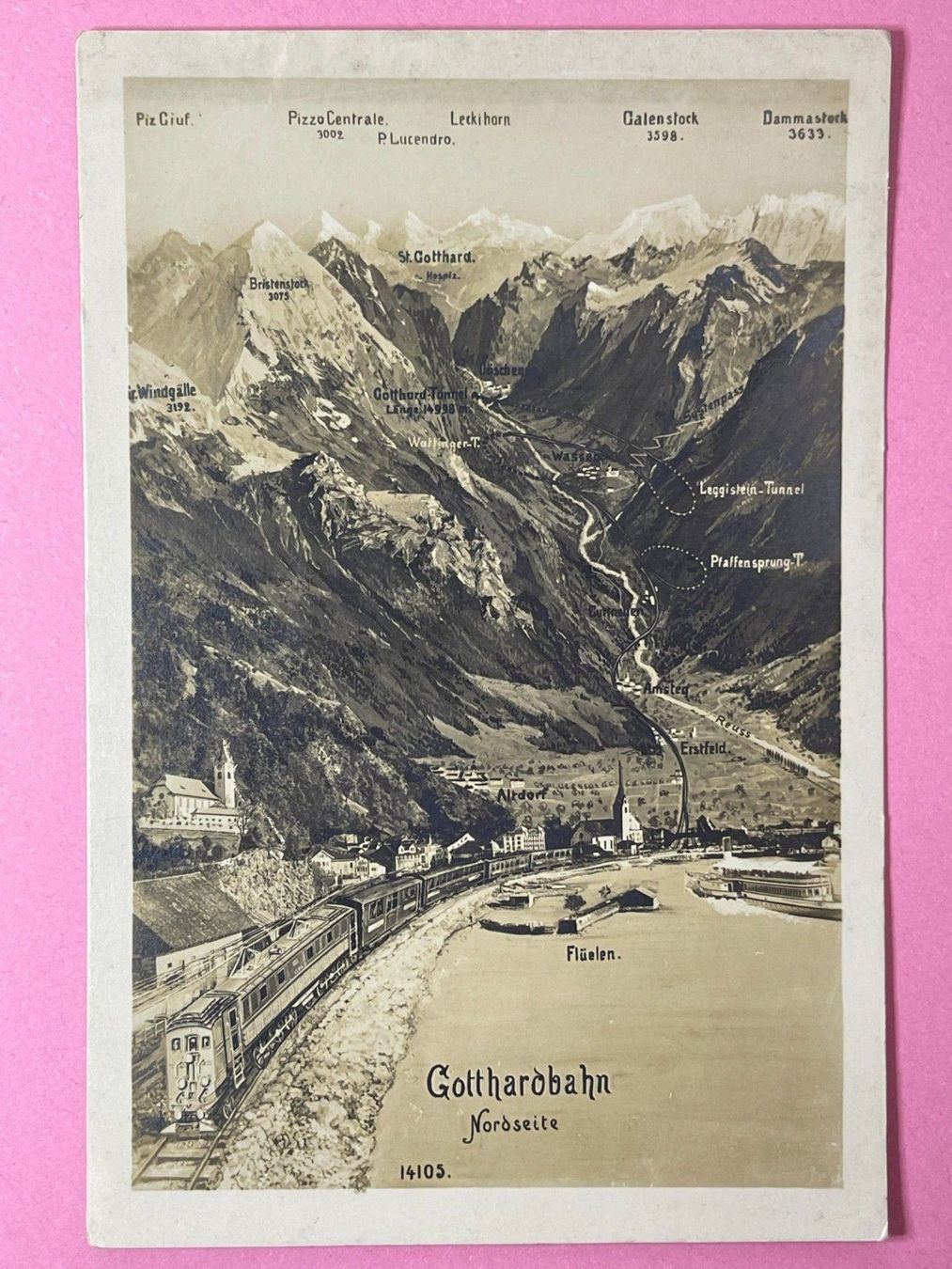 Cartes postales: Gotthardbahn - Nordseite – D'occasion à Steg VS par danwer74