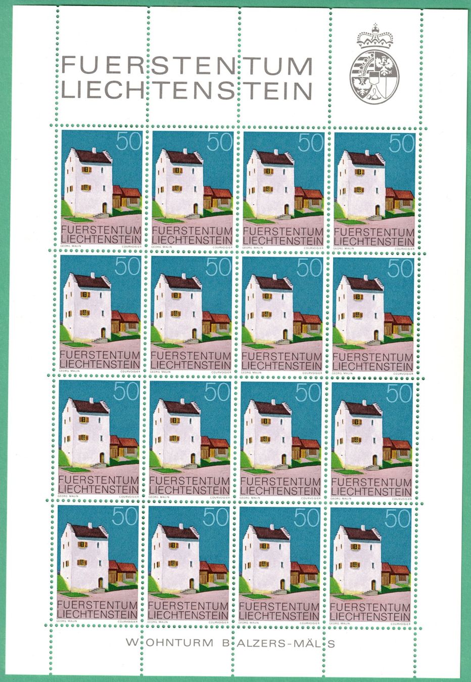 Tutti i francobolli: Kleinbogen  Bauten    März 1978     postfrisch – Nuovo (secondo la descrizione) da Mellingen venduto da Ginger 5